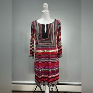 CLEARANCE! Multicolor Laundry Shelli Segal Tunic Dress Size M